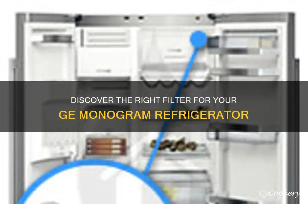 what filter does my ge monogram refrigerator