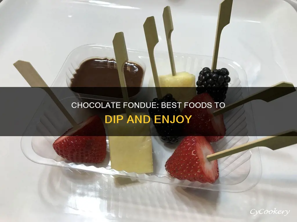 what food is good to dip in chocolate fondue