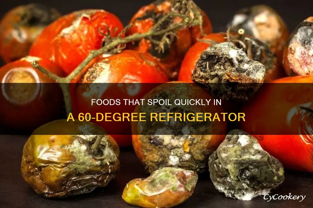 what food spoil in a 60 refrigerator