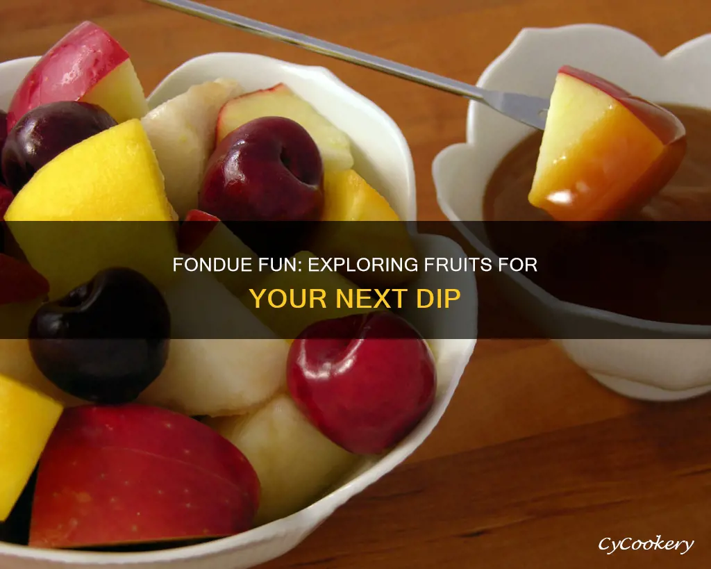 what fruit used to fondue