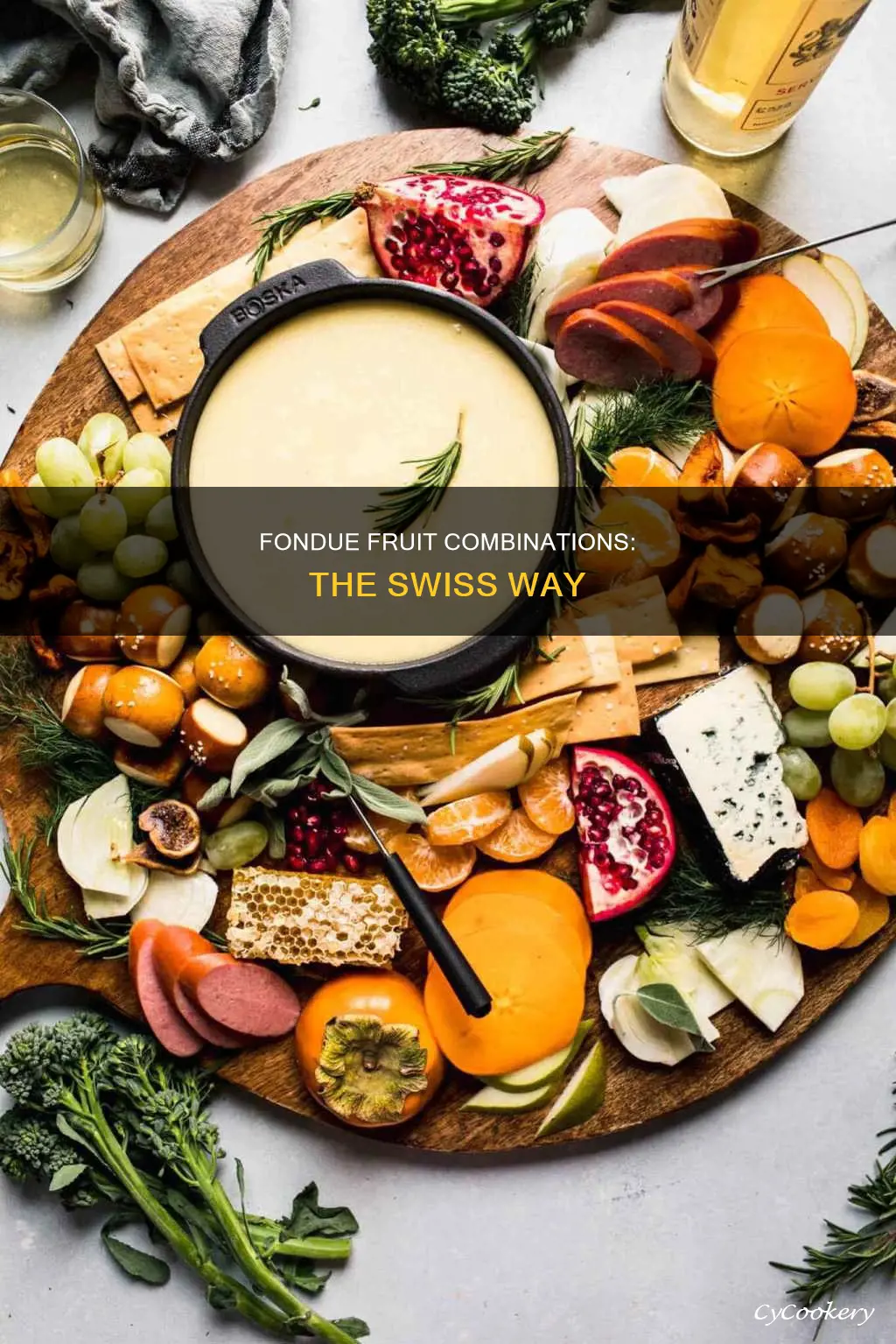 what fruits go with swiss fondue