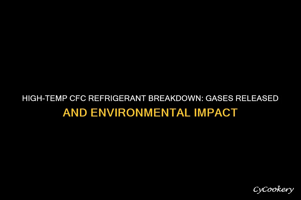 what gases can cfc refrigerants decompose into at high temperatures