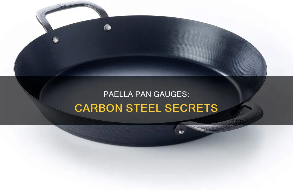 what gauge is a carbon steel paella pan