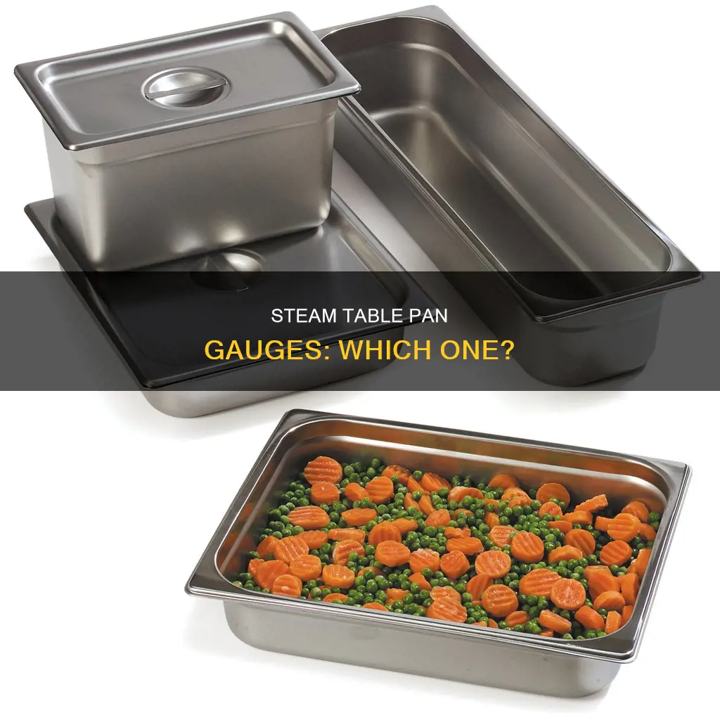 what gauge steam table pans do I need