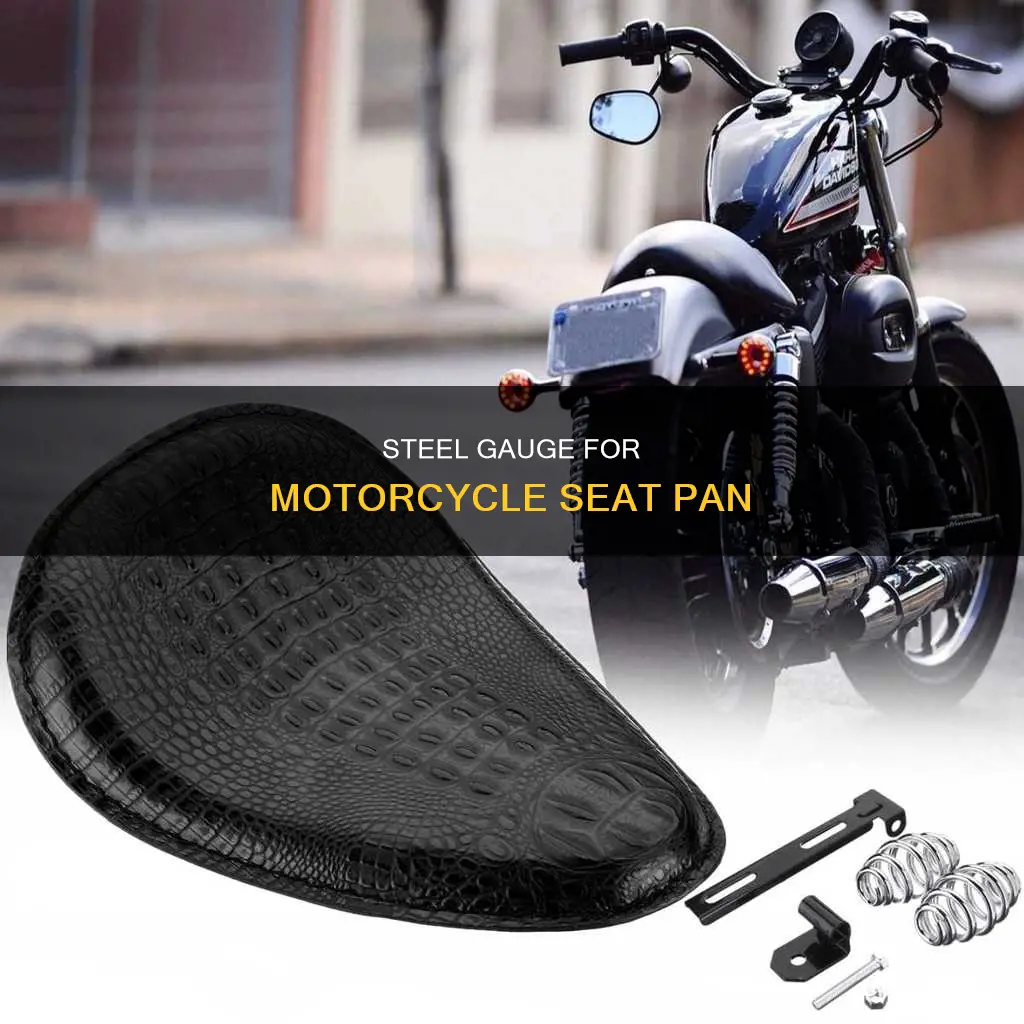 what gauge steel for motorcycle seat pan