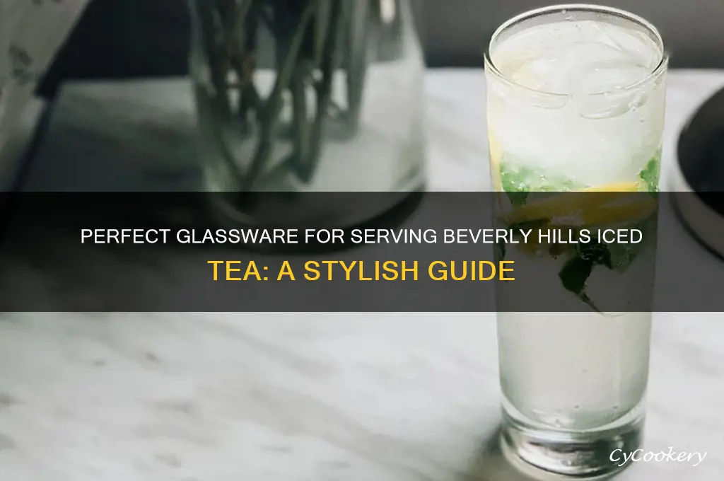 what glass to serve beverly hills iced tea