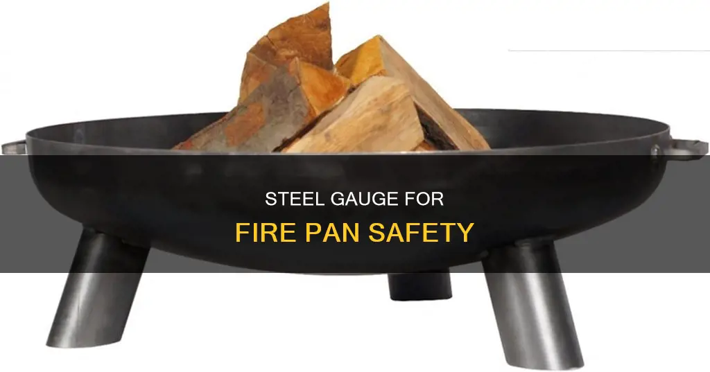 what guage steel for fire pan