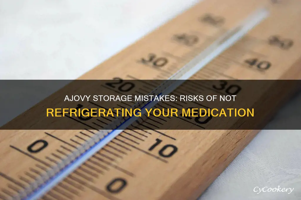 what happens if ajovy is not refrigerated