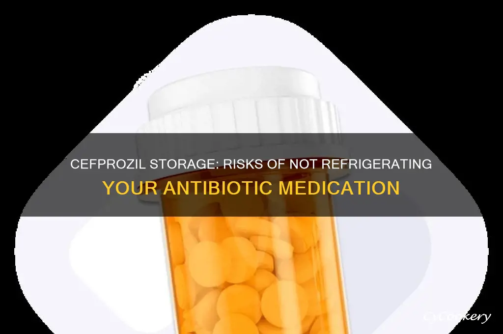 what happens if cefprozil is not refrigerated