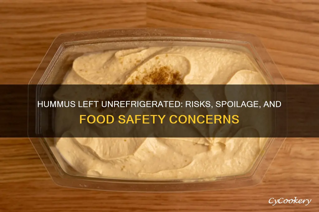 what happens if hummus is not refrigerated