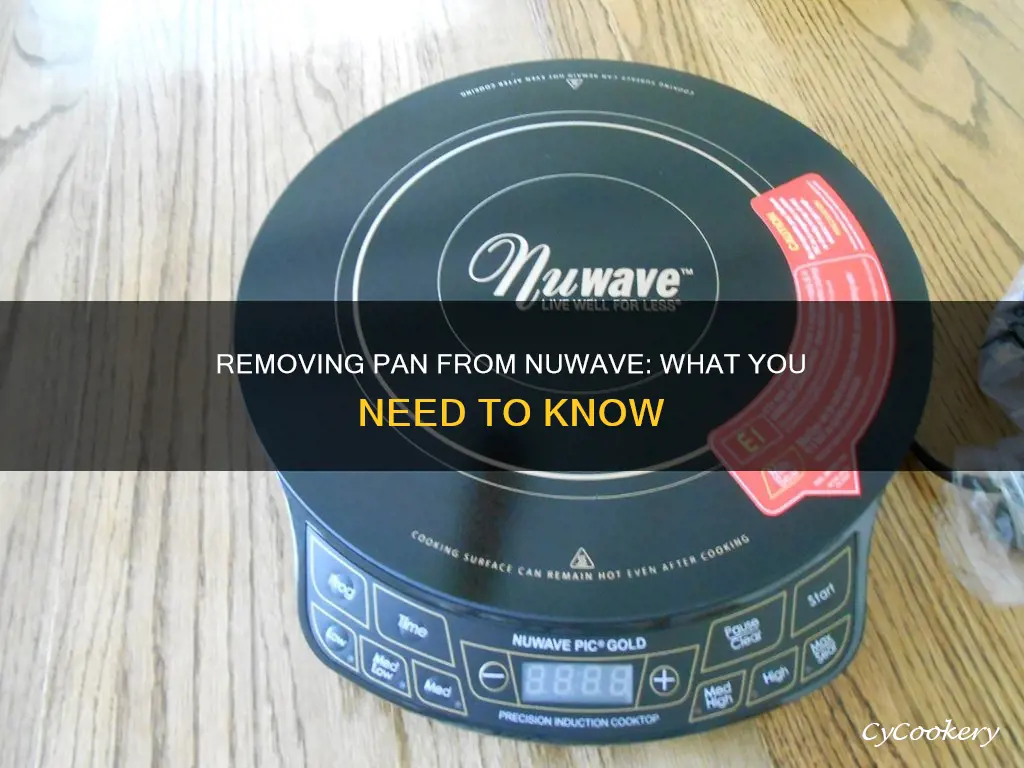 what happens if I remove pan from nuwave