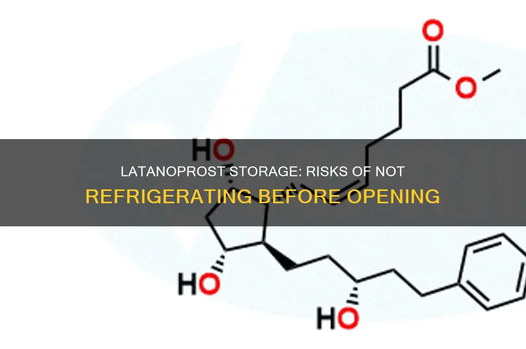 what happens if latanoprost is not refrigerated before opening