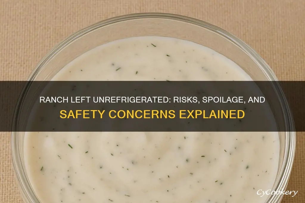 what happens if ranch is not refrigerated