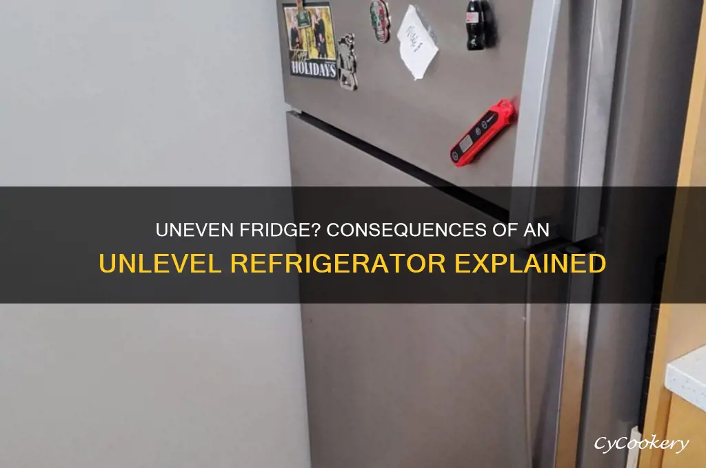 what happens if refrigerator is not level