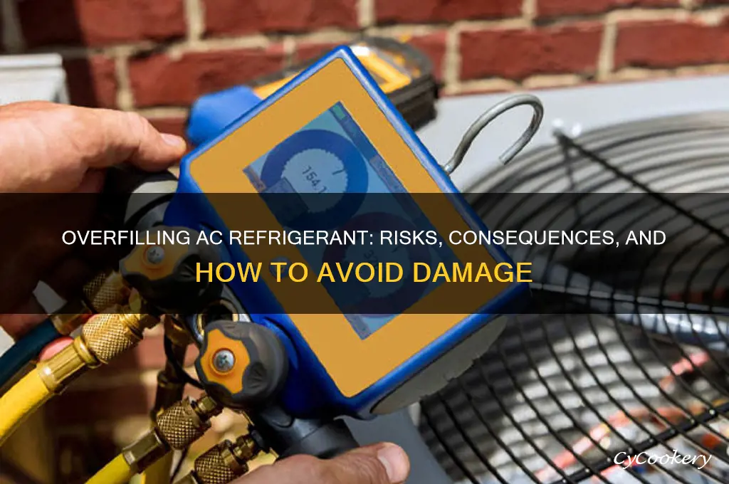 what happens if you overfill ac refrigerant