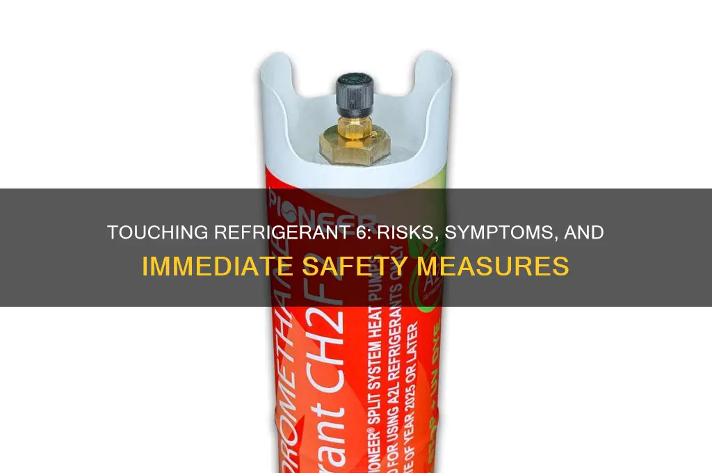 what happens if you touch refrigerant 6