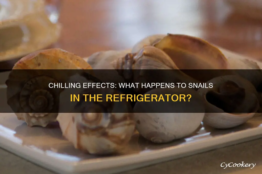 what happens to snails in the refrigerator