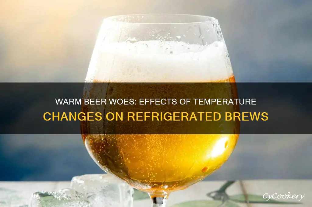 what happens when refrigerated beer gets warm