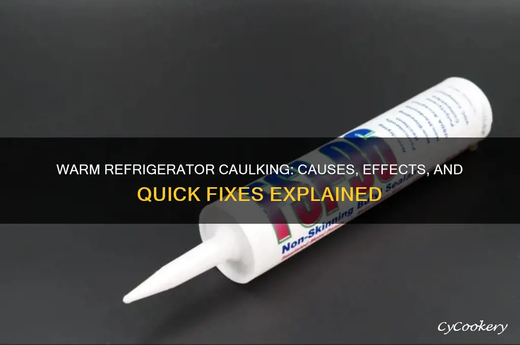 what happens when refrigerator caulking becomes warm