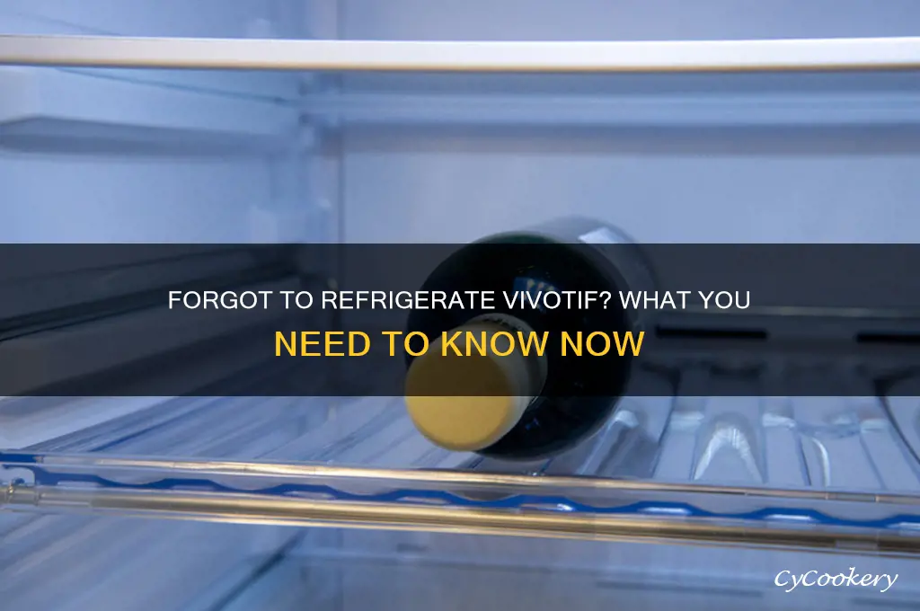 what if i forgot to refrigerate vivotif