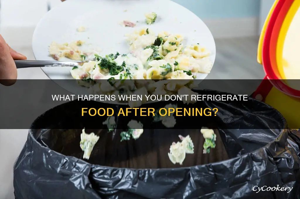 what if you dont refrigerate after opening