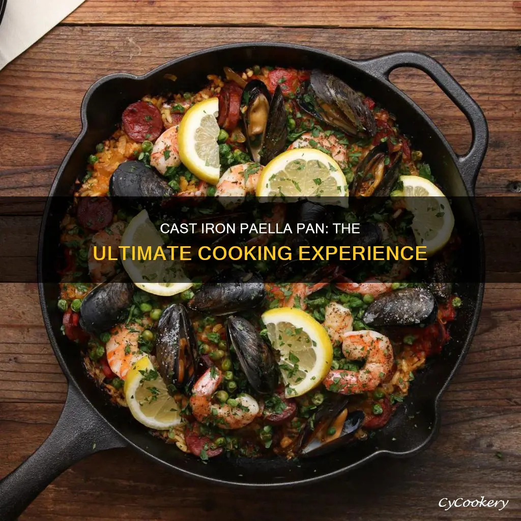 what is a cast iron paella pan