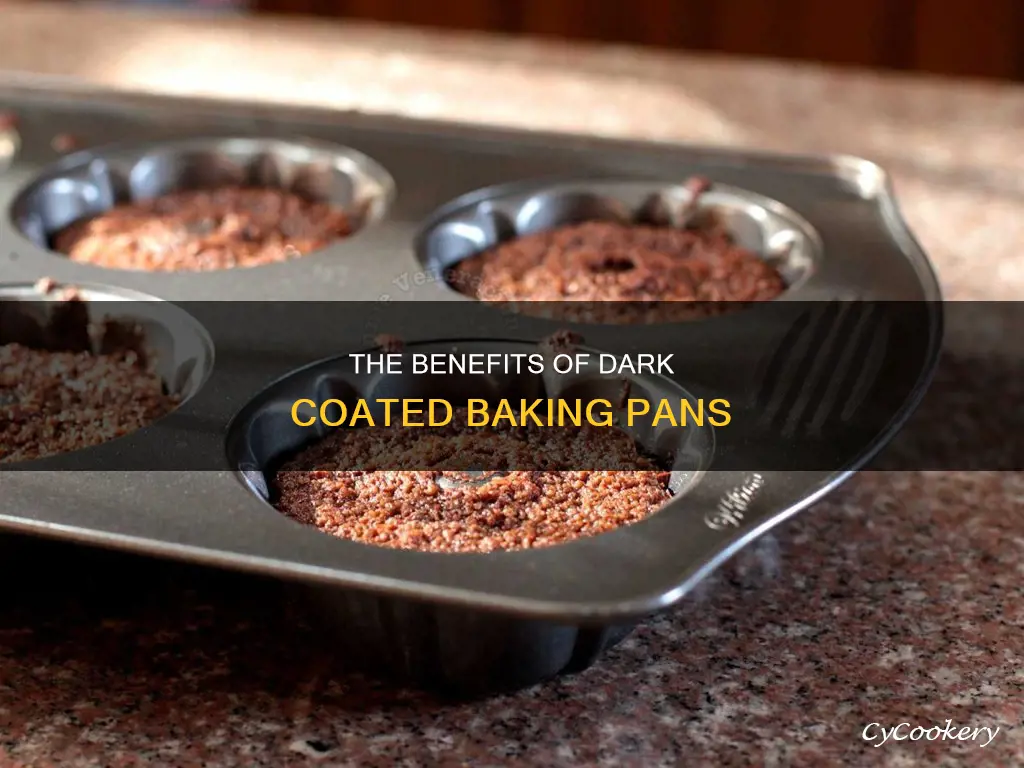 what is a dark coated baking pan