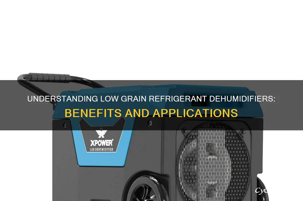 what is a low grain refrigerant dehumidifier