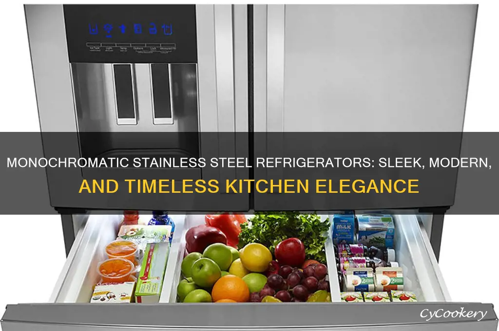 what is a monochromatic stainless steel refrigerator
