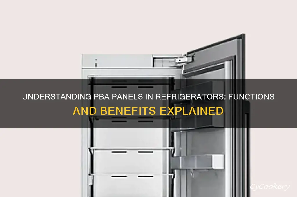 what is a pba panel of refrigerator