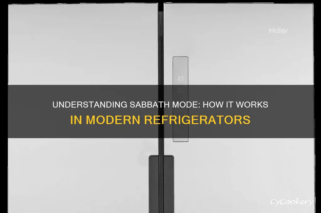what is a sabbath mode capable refrigerator