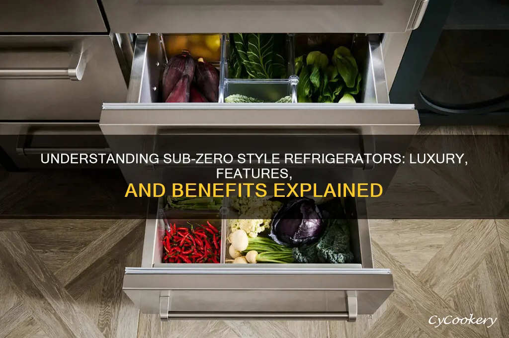 what is a sub zeor style refrigerator