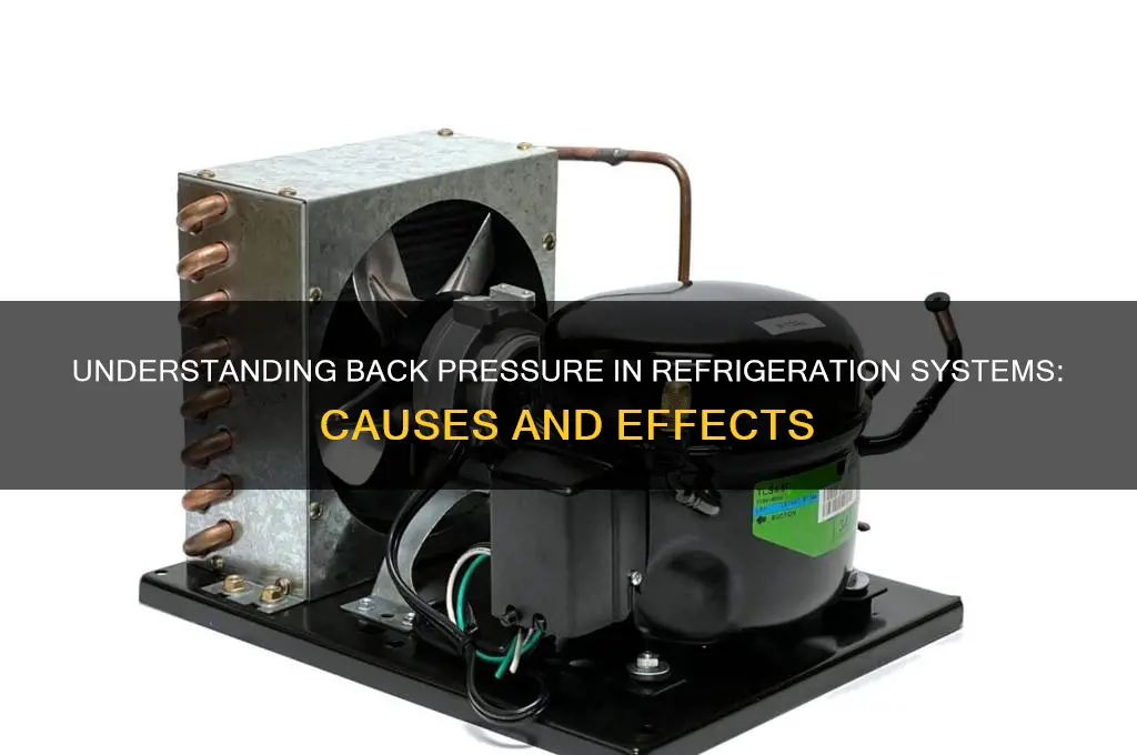 what is back pressure in refrigeration system