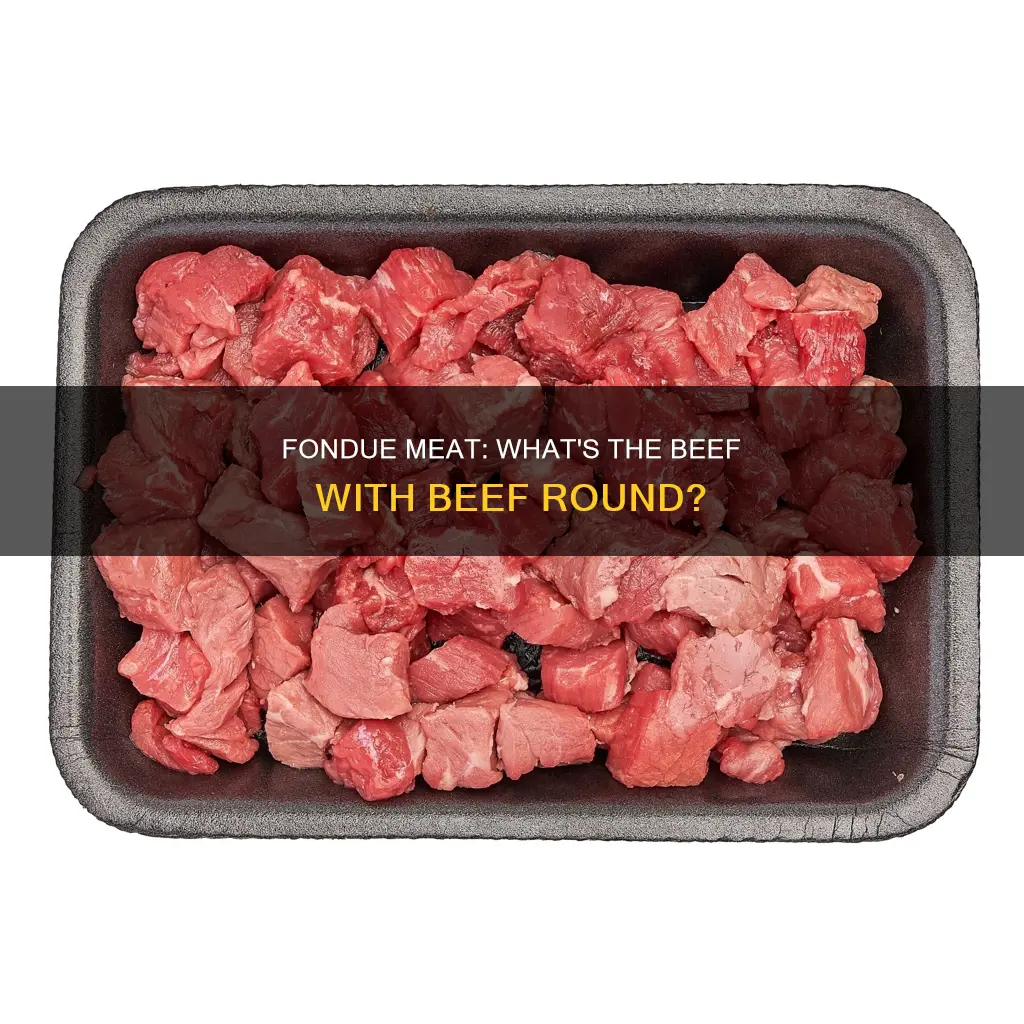 what is beef beef round fondue meat