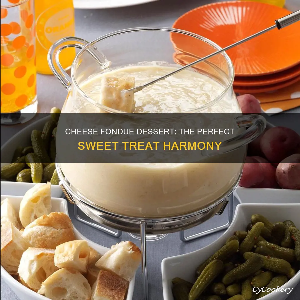 what is best dessert with cheese fondue