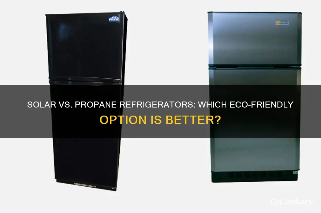 what is better solar refrigerator or propane