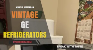 Understanding the Bottom Compartment on Vintage GE Refrigerators