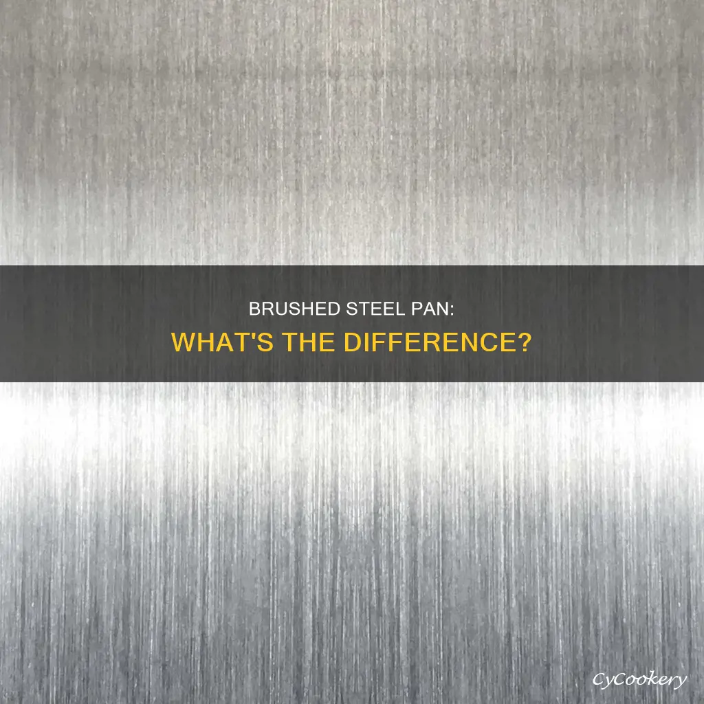 what is brushed stainless steel pan vs stainless steel