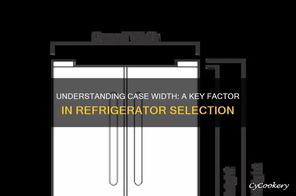 what is case width on a refrigerator