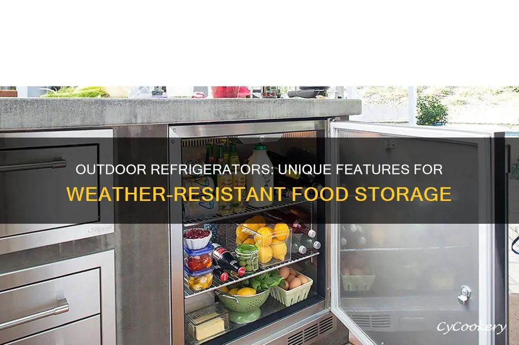 what is different about an outdoor refrigerator