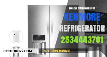 Kenmore Refrigerator 2534443701 Dimensions: A Comprehensive Size Guide