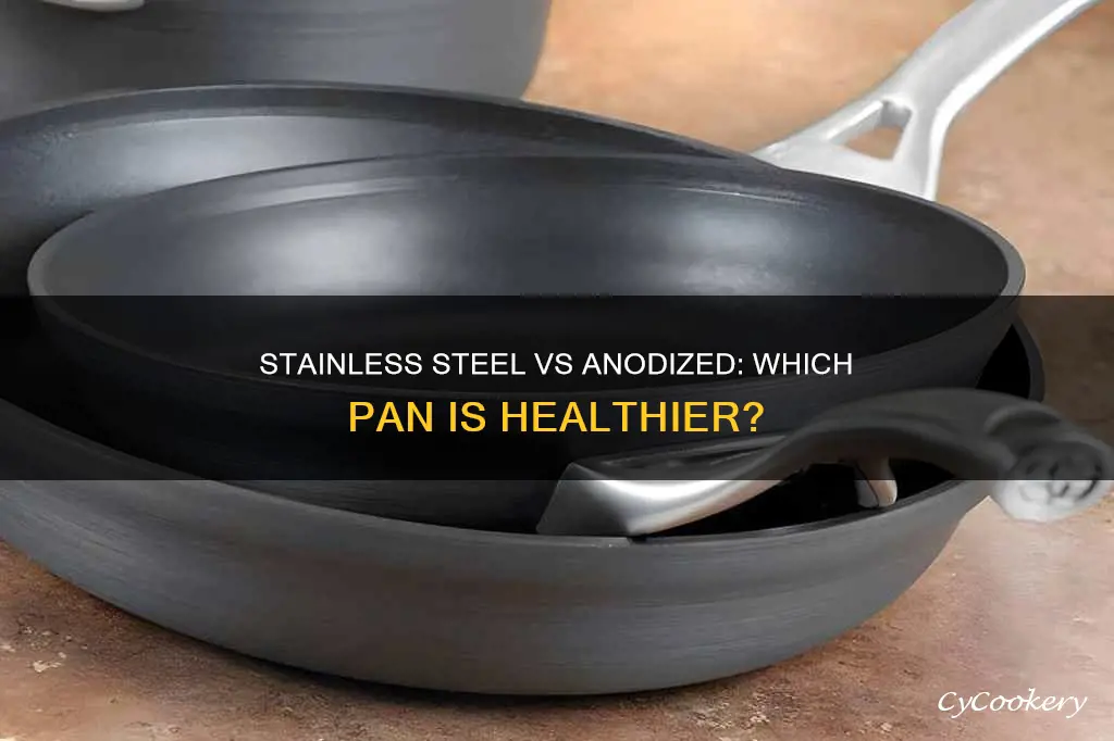 what is healthier stainless steel or anodized pan