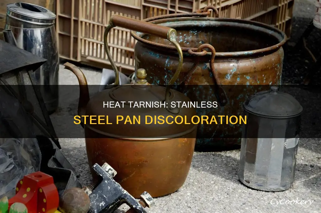 what is heat tarnish on stainless steel pans