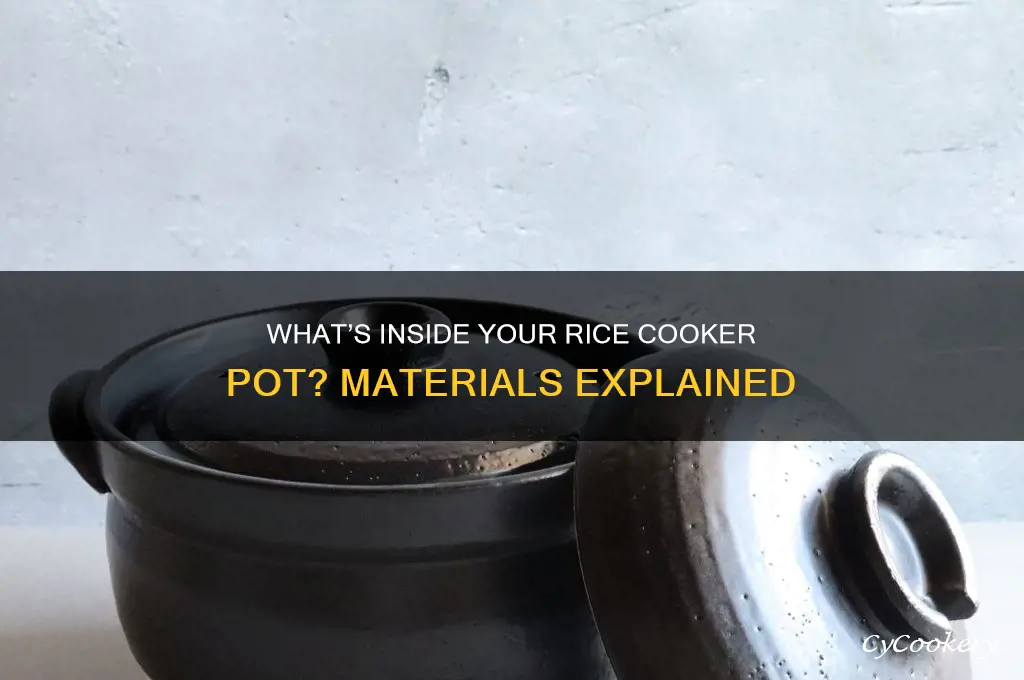 what is inside rice cooker pot made of