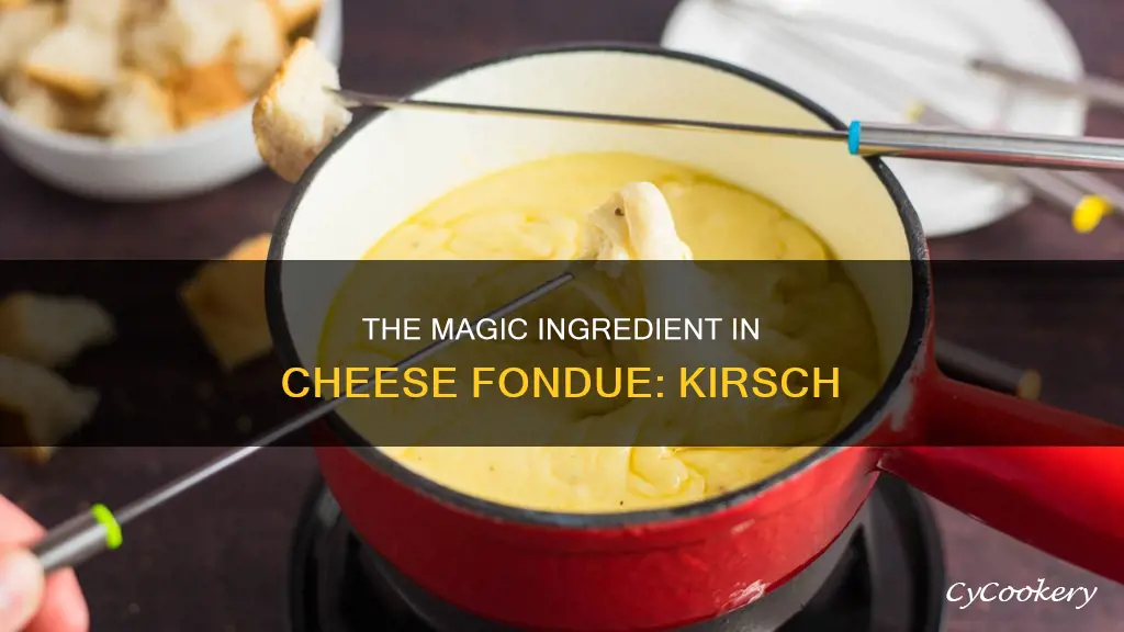 what is kirsch for cheese fondue