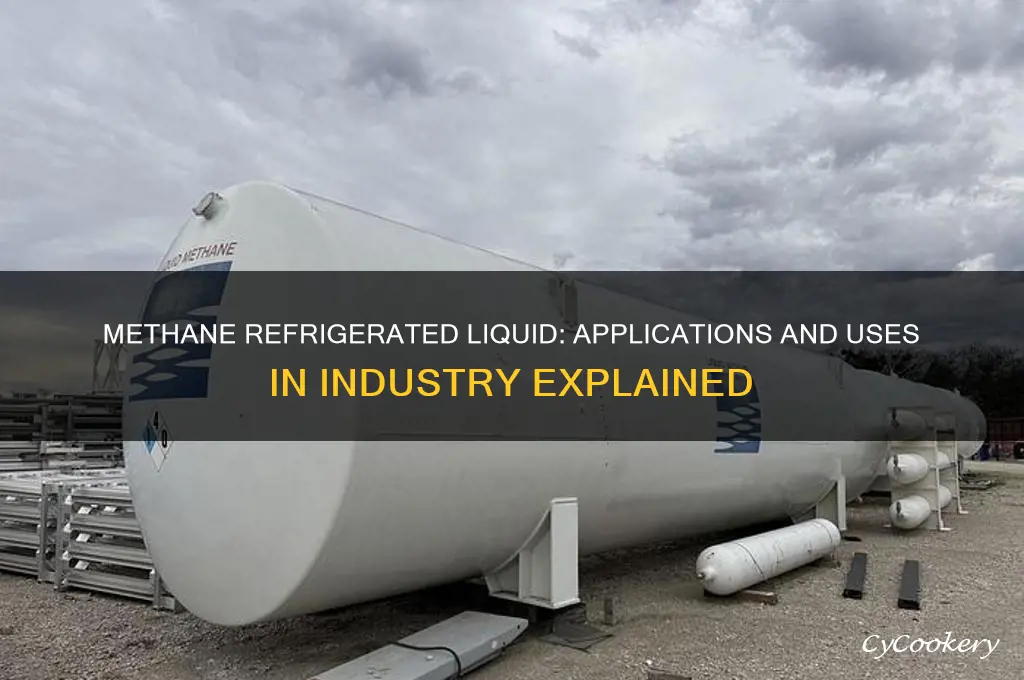 what is methane refrigerated liquid used for