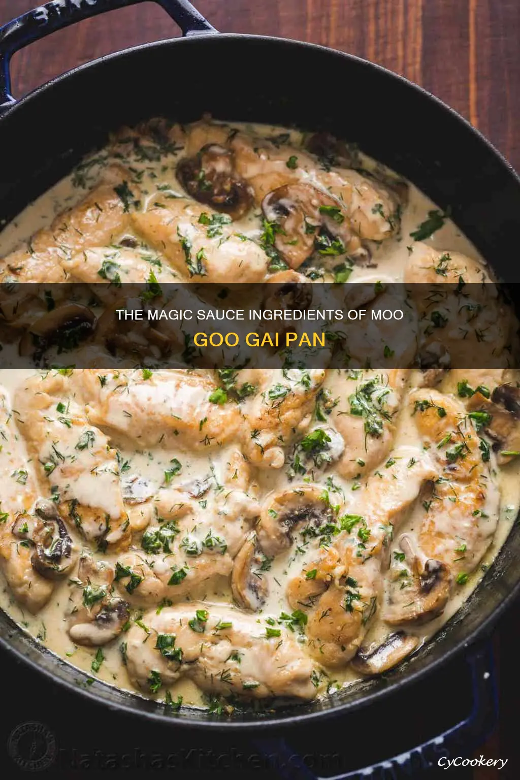 what is moo goo gai pan sauce made of