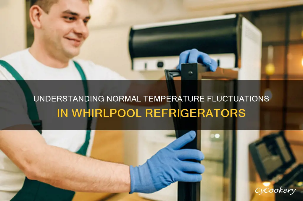 what is normal refrigerator temperature fluctuation whirlpool