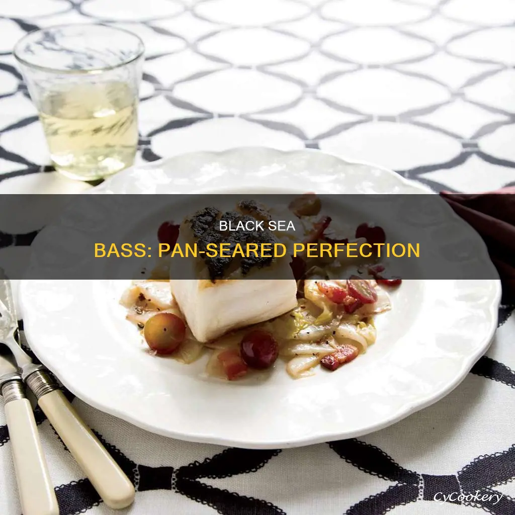 what is pan seared black sea bass