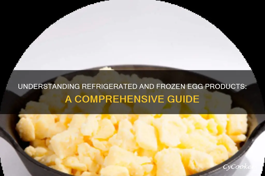 what is refrigerated or frozen egg product